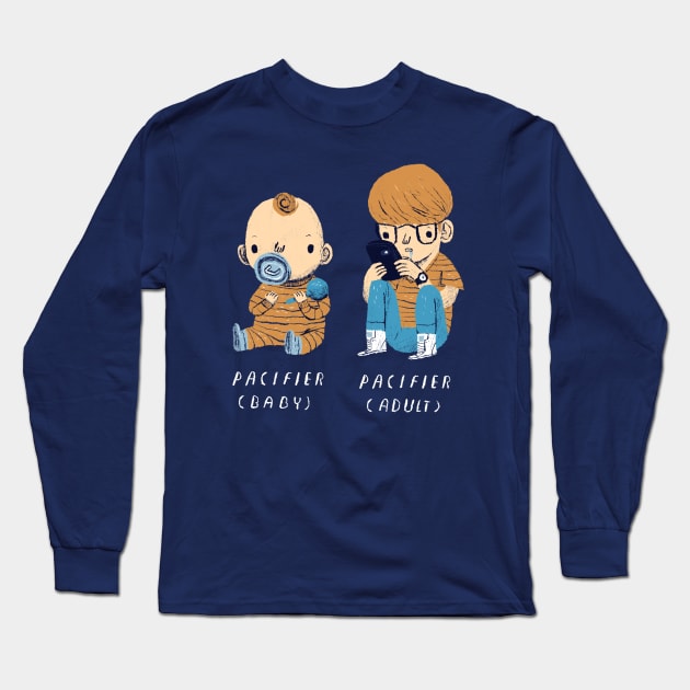 baby vs adult Long Sleeve T-Shirt by Louisros